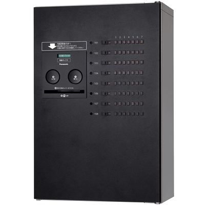Panasonic CTNR4130RTB Combo-Maison Home Delivery Box, 1 Tablet, Front Opening, Right Opening, Cast Iron Black