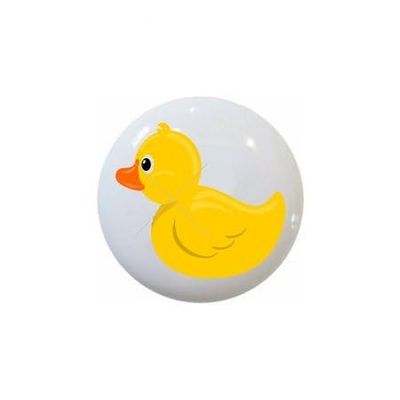 Rubber Ducky Design #3 Bath - Ducks - DECORATIVE Glossy CERAMIC Cupboard Cabinet PULLS Dresser Drawer KNOBS