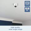 IPCC-4008E - 4X Optical Zoom (2.8-12mm), AutoFocus, UHD 5.0 Mega Pixel, IP66 Metal, POE Vandalproof MiniDome Camera with 60 feet Ir Nightvision,ONVIF, Compatible with Synology, Blueiris- Color White view 2