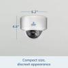 IPCC-4008E - 4X Optical Zoom (2.8-12mm), AutoFocus, UHD 5.0 Mega Pixel, IP66 Metal, POE Vandalproof MiniDome Camera with 60 feet Ir Nightvision,ONVIF, Compatible with Synology, Blueiris- Color White view 3