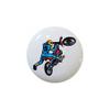 Design #05 - Motocross Dirt Bike Motorcycle - DECORATIVE Glossy CERAMIC Cupboard Cabinet PULLS Dresser Drawer KNOBS view 1