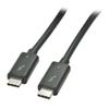 Lindy 2m Thunderbolt 3 Cable, Black view 1