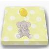 Whimsical Elephant Balloon Party Theme - Polka Dot Stretched Canvas Nursery Decor - Wall Art that Makes a Memorable Baby Gift Idea - Wooden Frame Construction - Ready to Hang 10X10 view 3