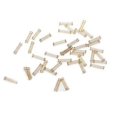 110-Pack 24k Gold-Plated Steel Custom Cherry MX Springs for Cherry Gateron MX switches Replacement (150g)