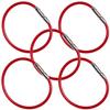 Aeroflex - 5" Red Stainless Steel QRH Rings (500 Pack) - 1.59" Diameter view 2