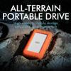 LaCie Rugged Thunderbolt USB-C 5TB External Hard Drive Portable HDD USB 3.0 compatible, Drop Shock Dust Water Resistant, 1 Mo Adobe CC (STFS5000800) view 2