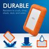 LaCie Rugged Thunderbolt USB-C 5TB External Hard Drive Portable HDD USB 3.0 compatible, Drop Shock Dust Water Resistant, 1 Mo Adobe CC (STFS5000800) view 3