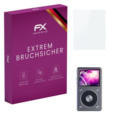 atFoliX Plastic Glass Protective Film compatible with FiiO X5 II, 9H Hybrid-Glass FX Screen Protector