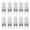 12Vmonster 10 Pack-G8 25W 120V Halogen Specialty Lighting Light Bulbs JCD Type 110v 130v 25 Watt T4 G8 Puck Lamp Microwave Oven Stove Top Kitchen Appliance Replacement Lighting Bi Pin Clear Lens view 1