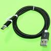 100% New USB 3.1&2.0 Reversible Quick Charging Braided Cable Cord Wire 3ft Compatible with Samsung LG ZTE Huawei Microsoft HTC Nexus Sony and More Smartphone view 1