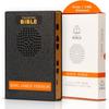 Talking Bible - Electronic Holy Bible Audio Player in English for Seniors, Kids and The Blind, Solar and USB Rechargeable, KJV (King James Version), Black view 1
