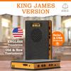 Talking Bible - Electronic Holy Bible Audio Player in English for Seniors, Kids and The Blind, Solar and USB Rechargeable, KJV (King James Version), Black view 2