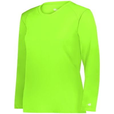 B-Core Ladies' L/S Tee Lime X-Large