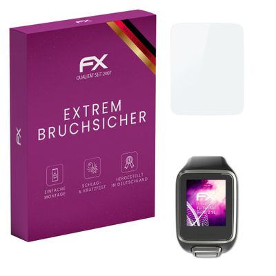 atFoliX Plastic Glass Protective Film compatible with TomTom Golfer 2 SE, 9H Hybrid-Glass FX Screen Protector