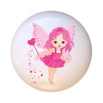 Love Fairy - Fairy Fairies - DECORATIVE Glossy CERAMIC Cupboard Cabinet PULLS Dresser Drawer KNOBS