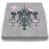 Modern Paris Shabby Chic Chandelier - Paisley & Lovebirds Stretched Canvas Nursery Decor - Wall Art that Makes a Memorable Baby Gift - Wooden Frame Construction - Ready to Hang 10X12 view 3