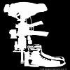22.5in. RF Battlefield Cross - Right Facing Decal Vinyl Sticker Graphics for Cars Trucks SUV Vans Walls Windows Laptop|White|22.5 X 15 inch|URI415