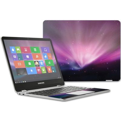 MightySkins Skin Compatible with Samsung Chromebook Plus 12.3"(2017 - Spaced Out | Protective, Durable, and Unique Vinyl Decal wrap Cover | Easy to Apply, Remove, and Change Styles | Made in The USA
