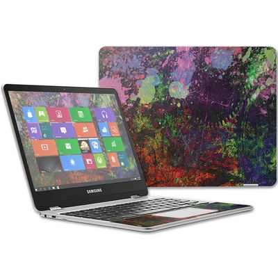 Mightyskins Skin Compatible with Samsung Chromebook Plus 12.3"(2017 - Paint Drip | Protective, Durable, and Unique Vinyl Decal Wrap Cover | Easy to Apply, Remove, and Change Styles | Made in The USA