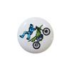 Design #03 - Motocross Dirt Bike Motorcycle - DECORATIVE Glossy CERAMIC Cupboard Cabinet PULLS Dresser Drawer KNOBS view 1