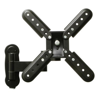 Amig - Wall Mount with Double Arm for Television up to 37 Inches - Maximum Weight 30 kg | Made of Black Steel | Suitable for LED, LCD, Plasma TV Screens