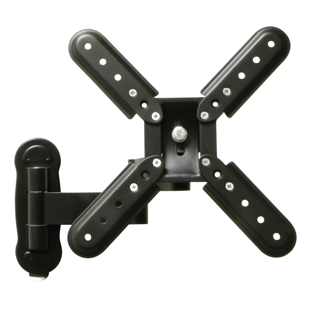 Amig - Wall Mount with Double Arm for Television up to 37 Inches - Maximum Weight 30 kg | Made of Black Steel | Suitable for LED, LCD, Plasma TV Screens
