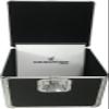 CheckOutStore Black Aluminum 12" LP Vinyl Record Storage Box (Holds Up to 100 Records) view 1