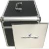 CheckOutStore Black Aluminum 12" LP Vinyl Record Storage Box (Holds Up to 100 Records) view 4