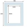 13x19 Mat for 18x24 Frame - Precut Mat Board Acid-Free Show Kit with Backing Board, and Clear Bags Baby Blue 13x19 Photo Matte Made to Fit a 18x24 Picture Frame Matboard for Framing, Pack of 1 Mat view 4