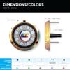 shadow-caster SCR-24 LED Underwater Boat Light - Color-Changing (RGBW) - Bronze Housing - 90W Surface Mount - Tempered Glass Lens - IP68 Fully Submersible Waterproof view 3