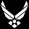 Air Force Logo Decal Vinyl Sticker|Cars Trucks Vans Walls Laptop| White |5.5 x 5 in|CCI1173 view 1