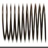 Spiral Binding Coils 8mm x 381mm (5/16 x 15-inch), Dark Brown 100/pk view 1