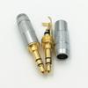 100Pcs Copper 3.5mm Stereo 3 Pole Male with Clip Straight Plug Speaker DIY Solder Audio Connector for 6MM Cable view 2