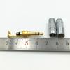 100Pcs Copper 3.5mm Stereo 3 Pole Male with Clip Straight Plug Speaker DIY Solder Audio Connector for 6MM Cable view 3