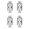 Leviton R02-T5632-0BW 15 Amp White USB & Receptacle Combination Outlet view 1