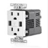 Leviton R02-T5632-0BW 15 Amp White USB & Receptacle Combination Outlet view 3
