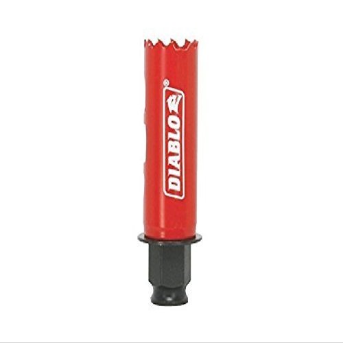 Diablo Bi-Metal Hole Saw with Variable Tooth Design for Faster Cuts - Fits with Snap-Lock Plus Mandrel System - 1-9/16" Diameter - DHS1563