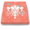 Modern Paris Shabby Chic Chandelier - Paisley & Lovebirds Stretched Canvas Nursery Decor - Wall Art that Makes a Memorable Baby Gift - Wooden Frame Construction - Ready to Hang 20X24 view 3
