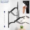 VIVO Black Sit-Stand Wall Mount Counterbalance Height Adjustable Monitor and Keyboard Workstation for Screens up to 27 inches STAND-SIT1K view 4