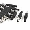 10 Pcs Black 2.5mm x 5.5mm DC Power Male Plug Jack Adapter connector view 1