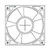 Mechatronics - G1238E24B-FSR - DC Axial Fans - 24VDC: Square; 120x120x38mm; 158.0 CFM; Ball Bearing; Flanged style; 49.0dB(A); Standard Impeller (1 Item) view 1