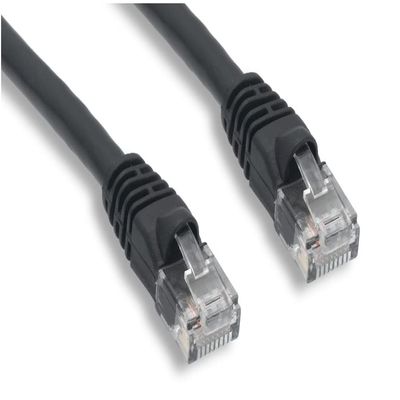 2ft CAT6 Patch Cables Molded Plugs 10-Pack (Black)