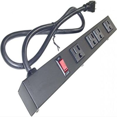 12 in 4 Outlet Metal Power Strip, 10431