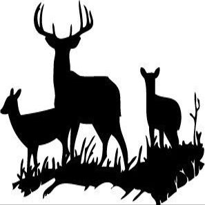 Picniva Yellow 16'' X 23'' Buck Deer DOE Hunting Vinyl Wall Decals Quotes Sayings Words Art Decor Lettering Vinyl Wall Art Inspirational Uplifting