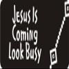 1080 Graphics 3 - Jesus is Coming Look Busy 1 1/4" x 3" Hard Hat Biker Helmet Stickers Bs373 view 1