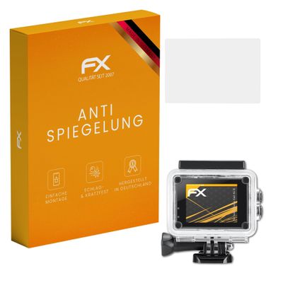 atFoliX Screen Protector compatible with IceFox Action Cam 4k I5 Screen Protection Film, anti-reflective and shock-absorbing FX Protector Film (3X)