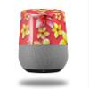 Decal Style Skin Wrap for Google Home Original - Beach Flowers Coral (Google Home NOT Included) by WraptorSkinz view 1