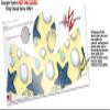 Decal Style Skin Wrap for Google Home Original - Starfish and Sea Shells Yellow Sunshine (Google Home NOT Included) by WraptorSkinz view 3