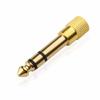 10pcs gold 6.5mm 1/4" Male to 3.5mm Female Audio Adapter 6.35 mm jack Stereo Converter Cable for Microphone view 2