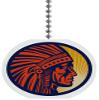 Indian Chief Head Solid Ceramic Fan Pull view 1